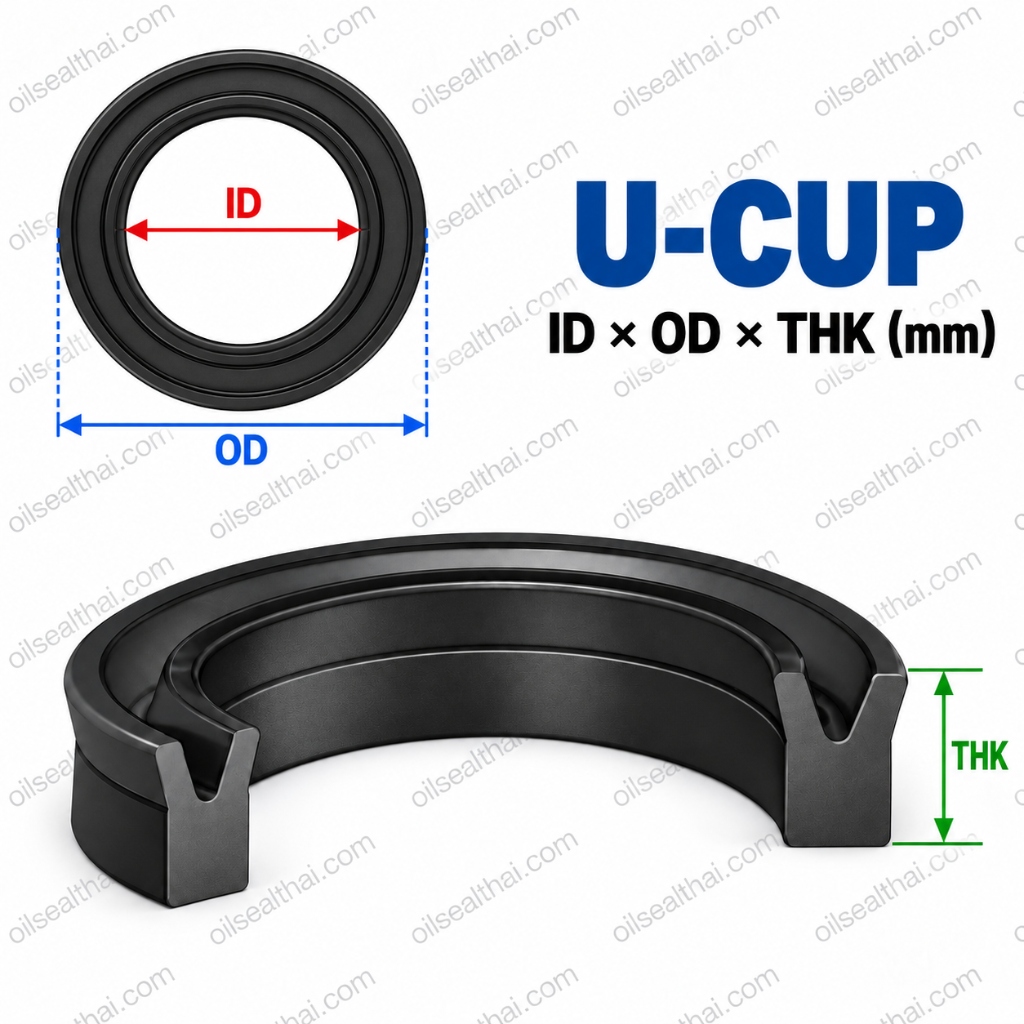 2. 📐 ภาคตัดขวาง U-Cup