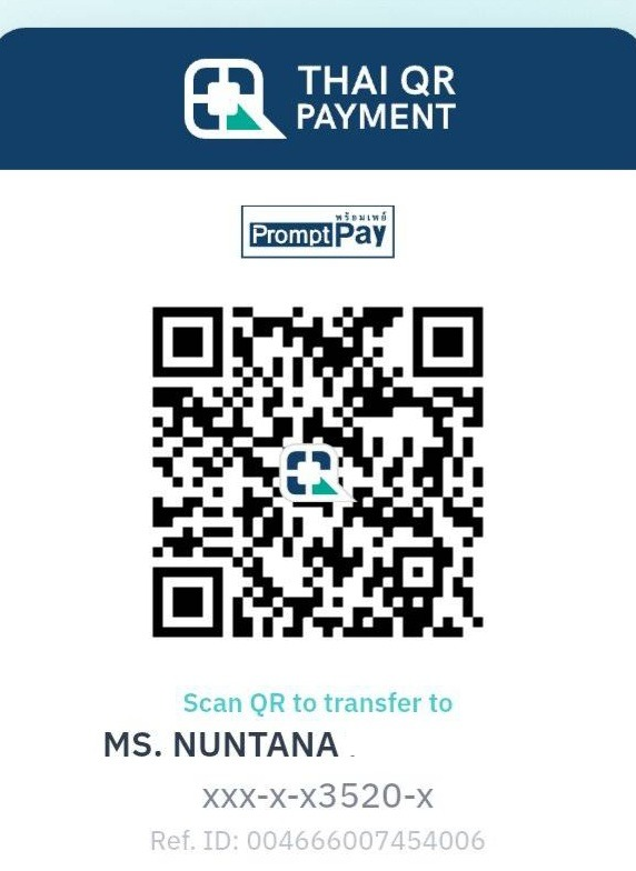 Official PromptPay QR Code - MS. NUNTANA